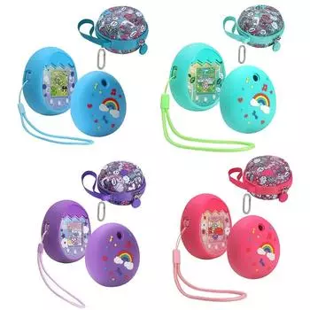Силиконовый чехол и жесткий чехол из ЭВА для игрового автомата Tamagotchi Pix Electronic Pets, защитный чехол, портативная сумка для хранения
