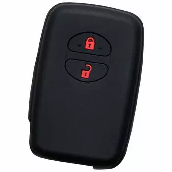 Силиконовый чехол IKT для ключа-карты Toyota, 2 кнопки, черно-красный / Prius