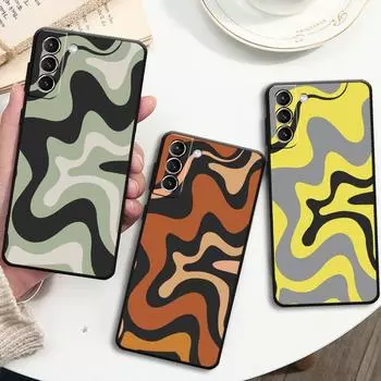 Силиконовый чехол из ТПУ с абстрактным узором бежевого и серого цвета для Huawei 8i Y7 Y90 Y70 Plus Y8s Nova 9 SE 8 10 10 Pro Y6 Y9 Nova 8i