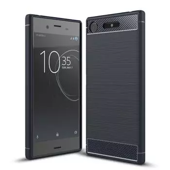 Силиконовый чехол из углеродного волокна для Sony Xperia XZ1 G8341 G8342, задняя крышка из углеродного волокна для Sony Xperia ACE, мягкий противоударный чехол для смартфона Sony Xperia XZ1 синий
