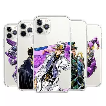 Силиконовый чехол JoJos Bizarre Adventure для Apple IPhone 13 12 Mini 11 Pro XS MAX XR X 8 7 6 6S 5 Plus SE, чехол для телефона iPhone 13