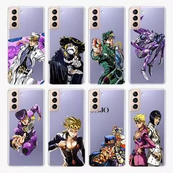 Силиконовый чехол Jojos Bizarre Adventure для Samsung Galaxy S22 S21 S20 FE Ultra S10 S10E Lite S9 Plus, прозрачный чехол для телефона Samsung S22 Ultra