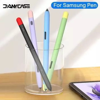 Силиконовый чехол-карандаш для Samsung S Pen, нескользящий защитный чехол для Tab S7 Plus S8 Plus S6 Lite, чехол-стилус для сенсорного пера