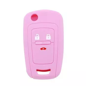 Силиконовый чехол-книжка для автомобильного ключа, держатель пульта дистанционного управления, сумка-чехол для Chevrolet Cruze оранжевый