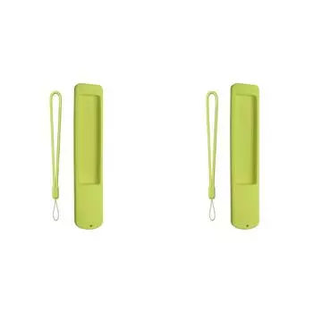 Силиконовый чехол LF#, противоскользящий чехол для пульта дистанционного управления со шнурком для XMRM-ML(зеленый