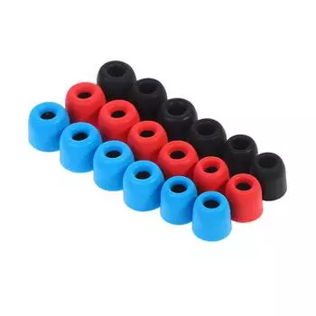 Силиконовый чехол Memory Sponge Sleeve In Earphones Звукоизоляция Шумоподавление Earmade чёрный