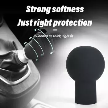 Силиконовый чехол на ручку переключения передач автомобиля для VW Golf Bora Jetta, защитный верхний пылезащитный водонепроницаемый чехол с нескользящим воротником, универсальный чёрный
