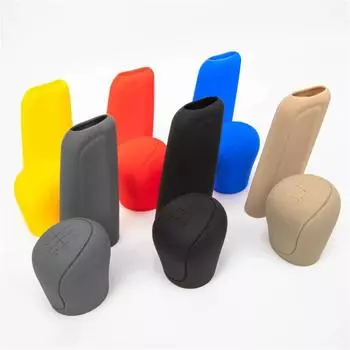 Силиконовый чехол на ручку переключения передач, чехол для ручного тормоза, нескользящий чехол для ручки, автомобильные хомуты для переключения передач, аксессуары для салона автомобиля