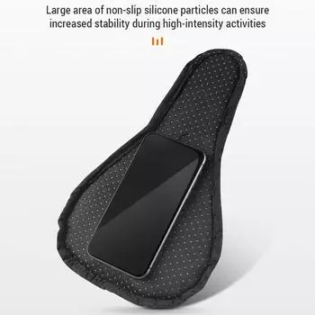 Силиконовый чехол на седло велосипеда с отскоком, дышащая подушка сиденья велосипеда с чехлом от дождя чёрный