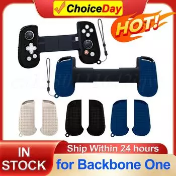 Силиконовый чехол-накладка для мобильного игрового контроллера Backbone One со шнурком, защитный чехол, противоударный чехол для рукоятки синий