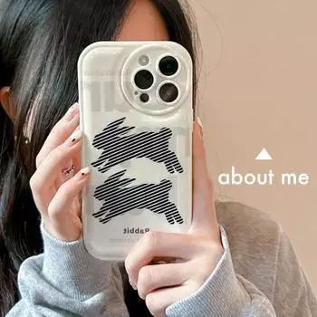 Силиконовый чехол-подушка с воздушным принтом Zhitai Cartoon для iPhone 11, 12, 14, 15 Pro iPhone 15 Plus