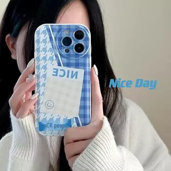 Силиконовый чехол-подушка Zhitai Chessboard Air Cushion для iPhone 11–15, включая 13Pro. iPhone 6