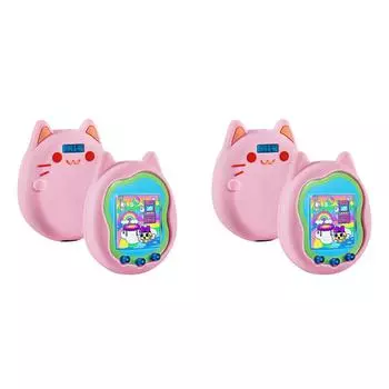 Силиконовый чехол-протектор экрана, защитный чехол для Tamagotchi Uni (розовый)