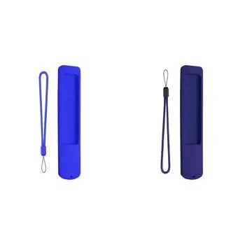 Силиконовый чехол, противоскользящий чехол для пульта дистанционного управления со шнурком для XMRM-ML(синий)