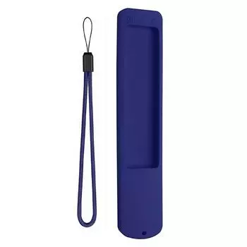 Силиконовый чехол, противоскользящий чехол для пульта дистанционного управления со шнурком для XMRM-ML(Темно-зеленый)