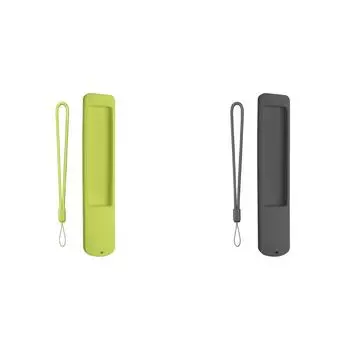 Силиконовый чехол, противоскользящий чехол для пульта дистанционного управления со шнурком для XMRM-ML(зеленый