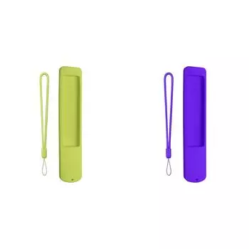 Силиконовый чехол, противоскользящий чехол для пульта дистанционного управления со шнурком для XMRM-ML(зеленый