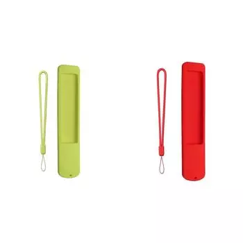 Силиконовый чехол, противоскользящий чехол для пульта дистанционного управления со шнурком для XMRM-ML(зеленый