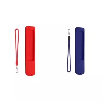 Силиконовый чехол, противоскользящий чехол для пульта дистанционного управления со шнурком для XMRM-ML (красный)