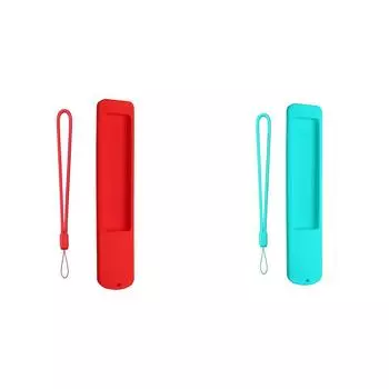 Силиконовый чехол, противоскользящий чехол для пульта дистанционного управления со шнурком для XMRM-ML (красный)