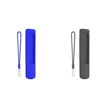 Силиконовый чехол, противоскользящий чехол для пульта дистанционного управления со шнурком для XMRM-ML(синий)