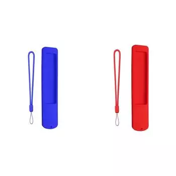 Силиконовый чехол, противоскользящий чехол для пульта дистанционного управления со шнурком для XMRM-ML(синий)