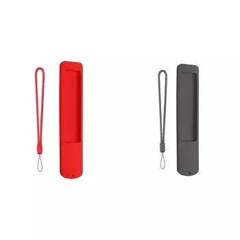 Силиконовый чехол, противоскользящий чехол для пульта дистанционного управления со шнурком для XMRM-ML (красный)