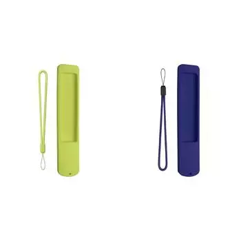 Силиконовый чехол, противоскользящий чехол для пульта дистанционного управления со шнурком для XMRM-ML(зеленый