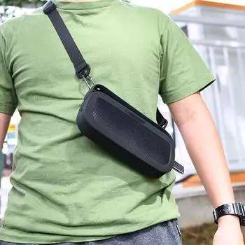 Силиконовый чехол, противоударный защитный чехол для динамика с ручкой и плечевым ремнем для портативного динамика Bose SoundLink Flex BT светло-синий