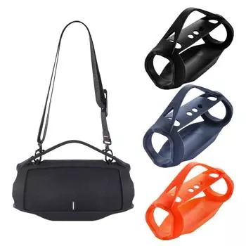 Силиконовый чехол, противоударный защитный чехол для динамика с ручкой, портативный дорожный чехол для портативного динамика JBL Xtreme 4 BT чёрный