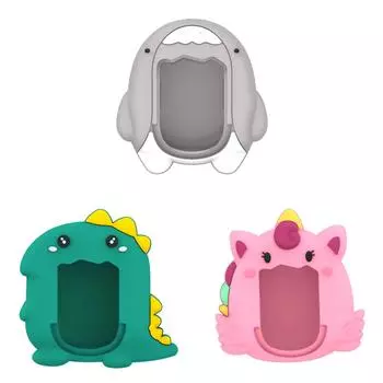 Силиконовый чехол противоударный защитный чехол для тамагочи оригинальный(Светло-серый)