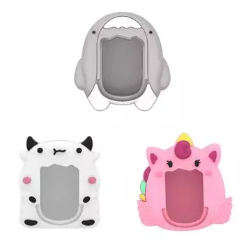 Силиконовый чехол противоударный защитный чехол для тамагочи оригинальный(Светло-серый)