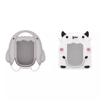 Силиконовый чехол противоударный защитный чехол для тамагочи оригинальный(Светло-серый)