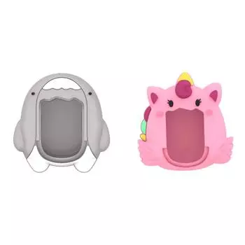 Силиконовый чехол противоударный защитный чехол для тамагочи оригинальный(Светло-серый)