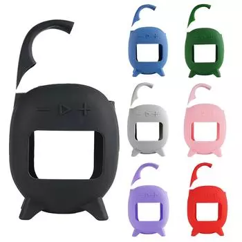 Силиконовый чехол, противоударный защитный чехол, пылезащитный силиконовый чехол для JBL Clip 5, портативный динамик BT чёрный