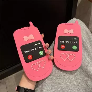 Силиконовый чехол-раскладушка Girl Pink Love для iPhone 15 Pro Max 14 Plus 13 12 Pro 11, универсальный защитный чехол от падения iPhone 15 Pro Max
