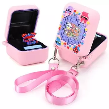 Силиконовый чехол с 3D-принтом для животных, защитный чехол, противоударный защитный держатель для хранения интерактивной игрушки Bitzee Digital Pet синий