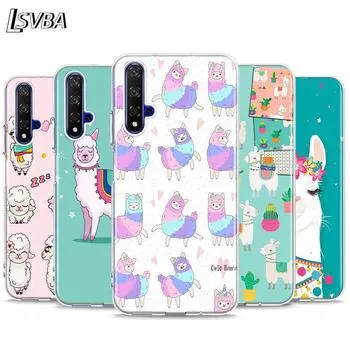 Силиконовый чехол с изображением ламы и альпак для телефона Honor 20 20S 20E 8 8A Prime 8X MAX 8C 8S 7A 7C 7S Pro Honor 7S