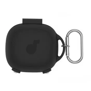 Силиконовый чехол с карабином для зарядного чехла Anker Soundcore Sport X20(черный)