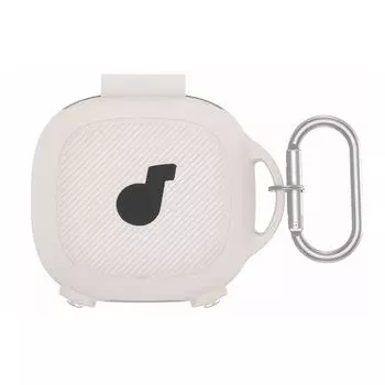 Силиконовый чехол с карабином для зарядного чехла Anker Soundcore Sport X20(белый)