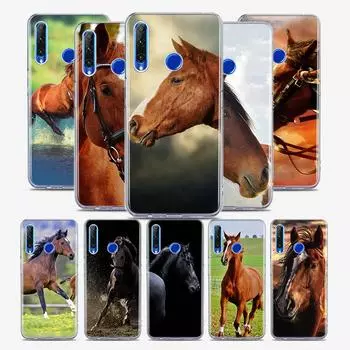 Силиконовый чехол с милым бегущим конем для Honor 30 30S 30i 9 10 9A 9C 9S 9N 10i 10X 9X Lite Pro 5G чехол для телефона Honor 9