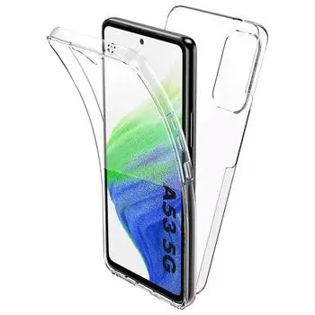 Силиконовый чехол с полным покрытием на 360° для Samsung Galaxy A53 A73 A33 A13 A52 A72 A32 A22 A12 A51 A71 A70 A50 A21S A15 A05S, жесткий чехол для ПК S8 чистый