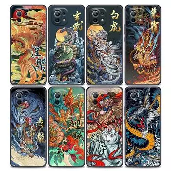 Силиконовый чехол с рисунком Дракона, Тигра, птиц, аниме для Xiaomi Mi 9 9se 8 10 10T A2 Lite 10S 9T CC9 Note 10 Pro 9Lite 5G, чехол Fundas Mi A2 Lite