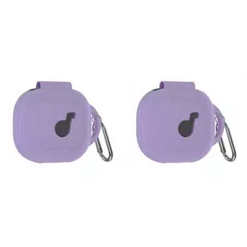 Силиконовый чехол с защитным чехлом для карабина для Anker Soundcore P40i(фиолетовый)