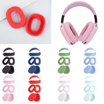 Силиконовый чехол с защитой от царапин, чехол для амбушюров, чехол для оголовья, противоударный защитный чехол для Apple AirPods Max зелёный