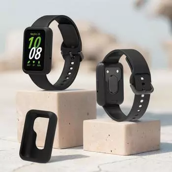 Силиконовый чехол с защитой от царапин, рамка-бампер с выемкой, противоударный мягкий защитный чехол-бампер для Samsung Galaxy Fit 3 синий