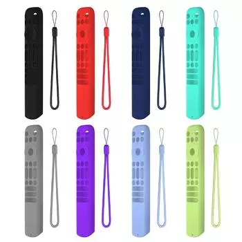 Силиконовый чехол со шнурком, силиконовый чехол из кожи, противоударный чехол для пульта дистанционного управления для телевизора TCL RC813 RC902V RC923 с пультом дистанционного управления чёрный