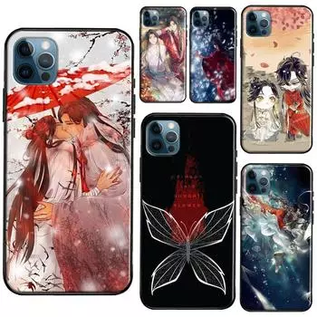 Силиконовый чехол Tian Guan Ci Fu в китайском стиле для iPhone 13 Mini 11 14 12 Pro Max 7 8 Plus X XR XS Max SE 2020, чехол для телефона iPhone 6 6s