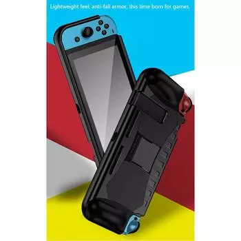 Силиконовый чехол Tpu Silicone Cover, совместимый с контроллерами NS Switch, защитный чехол чёрный