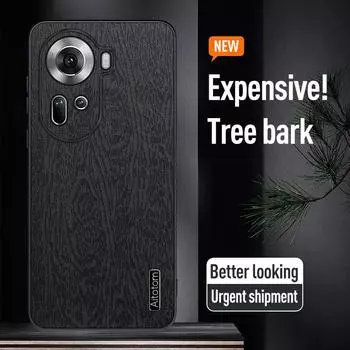 Силиконовый чехол TreeGrain Leather Texture для OPPO A38 A35 A15 A32 A2M A2 A1 A11X A11 A9 Find X7 X6 X5 X3 Ultra Pro 4G Phone Full Protection Cover OPPO A38 4G зелёный